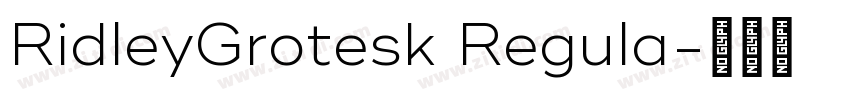 RidleyGrotesk Regula字体转换